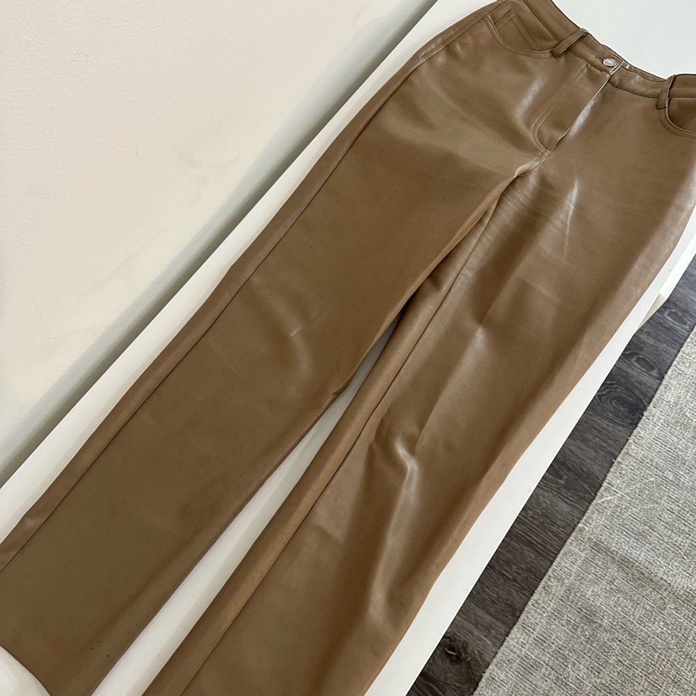 Wilfred Melina Leather Pant in camel